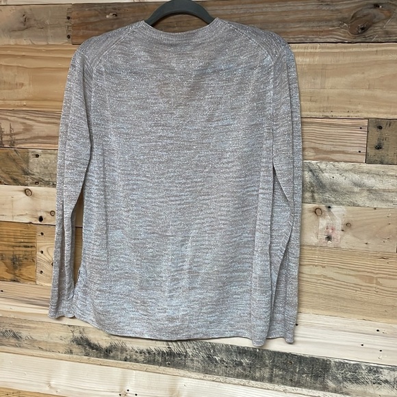 J.Crew Size M Tan and Cream Color Button-Up Lightweight Cardigan With Sh… - Picture 9 of 9